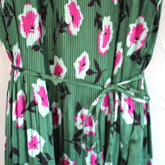 RARE Anthropologie Mireille Pleated Midi Dress - Picture 7 of 13